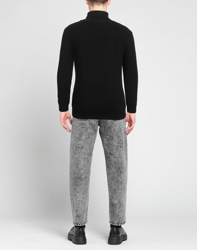 Man Turtleneck Black Size L Merino Wool, Acrylic