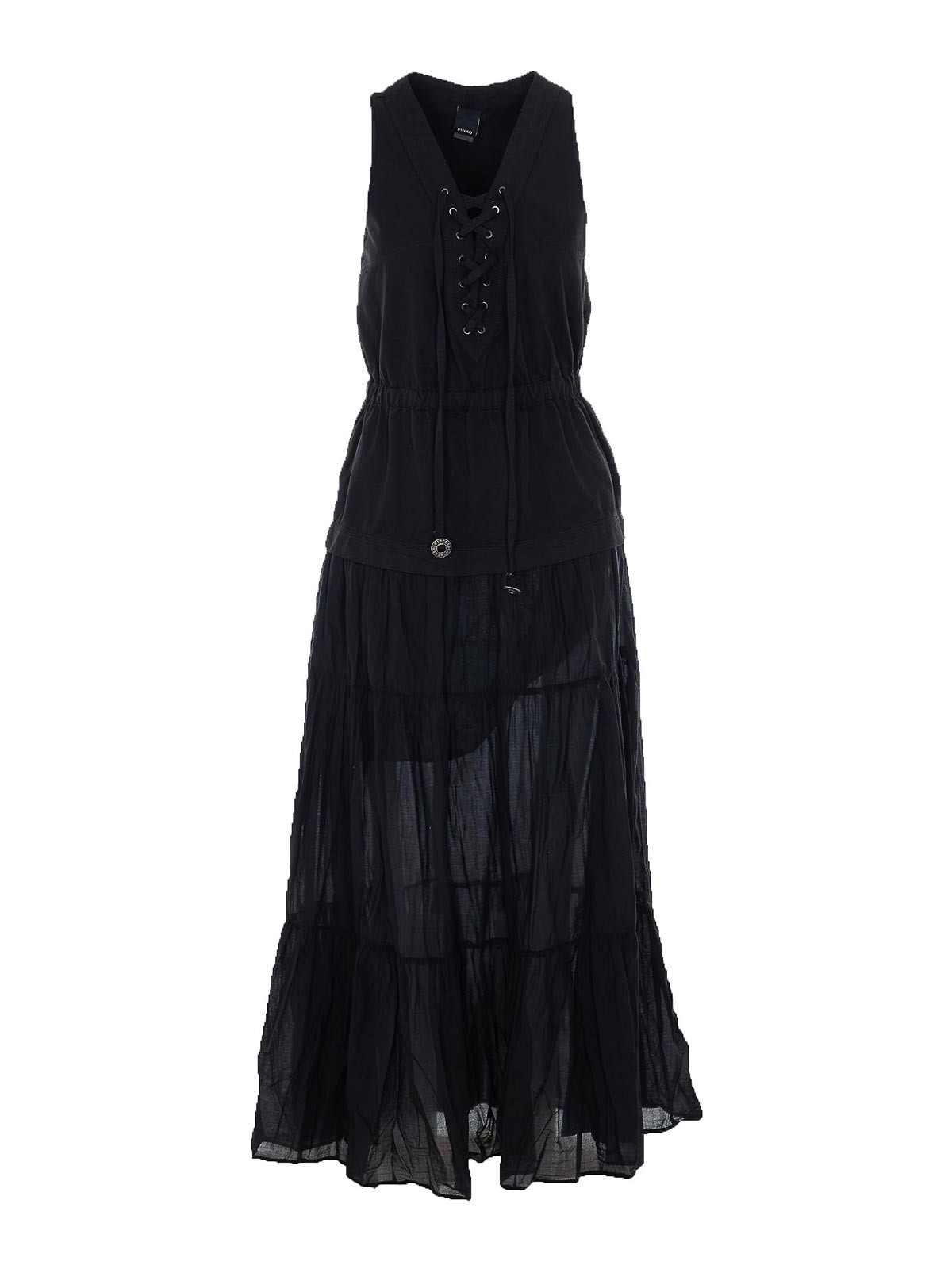 Dresses Black Cotton - Women