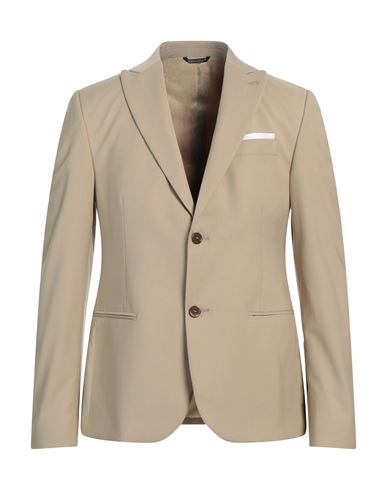 Man Blazer Beige Size 42 Polyester, Viscose, Elastane