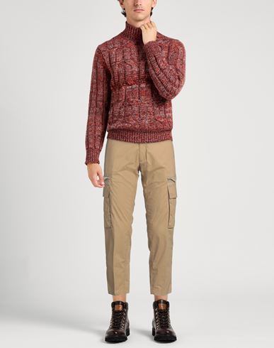 Paolo Pecora Man Pants Camel Size 28 Cotton, Elastane