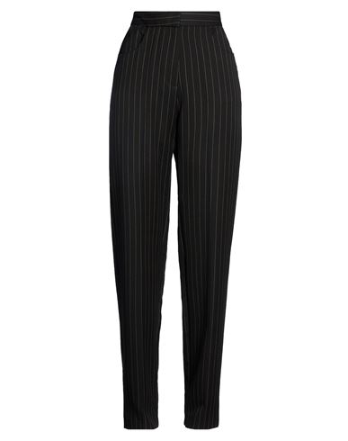 Woman Pants Black Size 6 Polyester, Viscose, Elastane