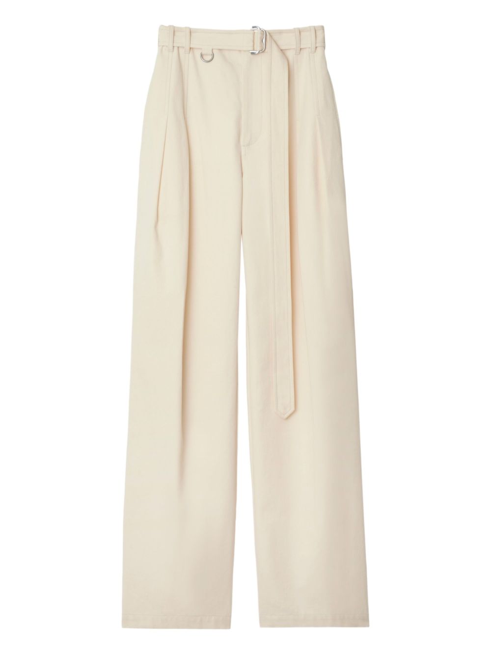 Burberry gabardine belted trousers - Neutrals