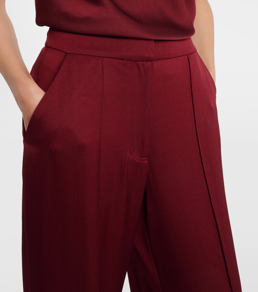 Kyra satin wide-leg pants