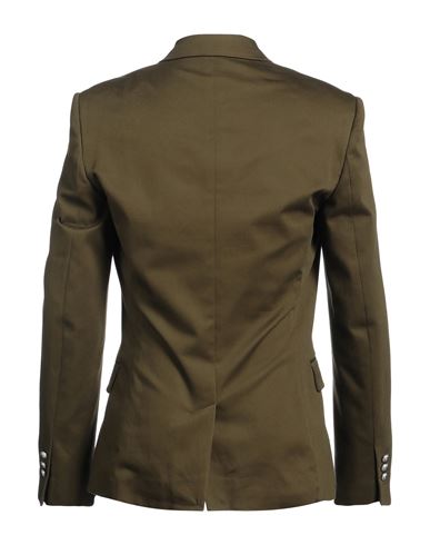 Man Blazer Military green Size 38 Cotton