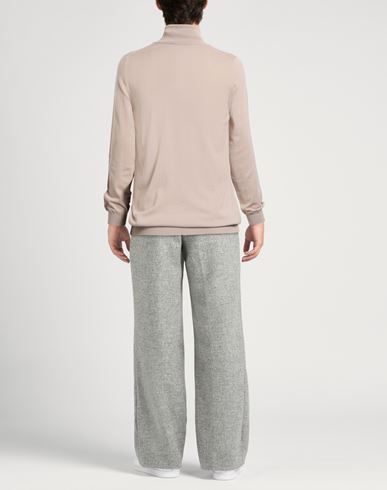 Man Turtleneck Beige Size 36 Virgin Wool, Polyamide