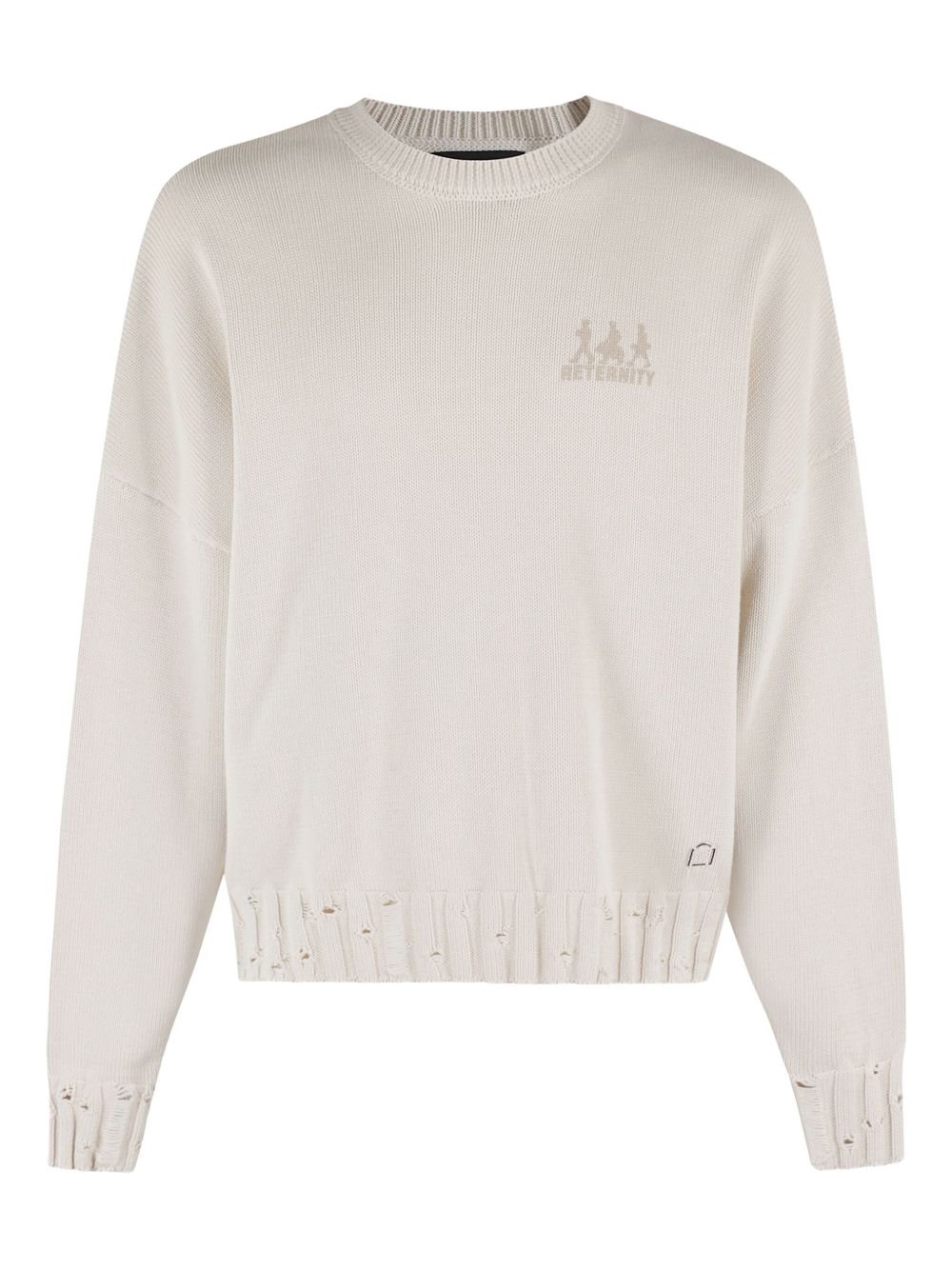 Creative Dept. distressed-knit sweater - Neutrals