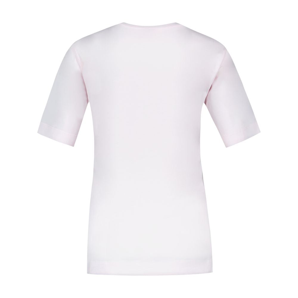 Cotton Embroidered T-Shirt — Pink