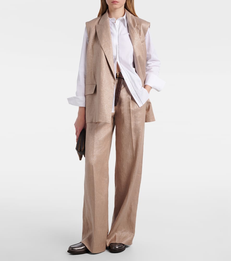 Monili cotton-blend poplin shirt
