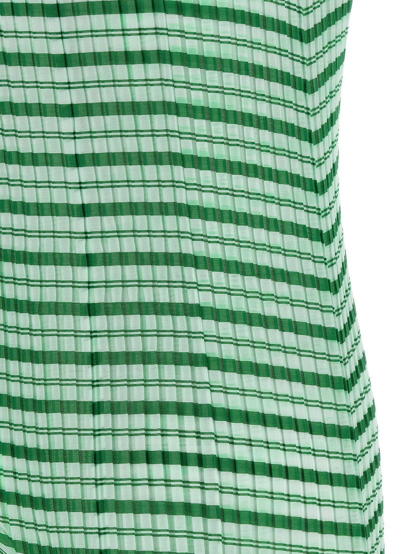 Generic Stripes (machine Pleats) Dress