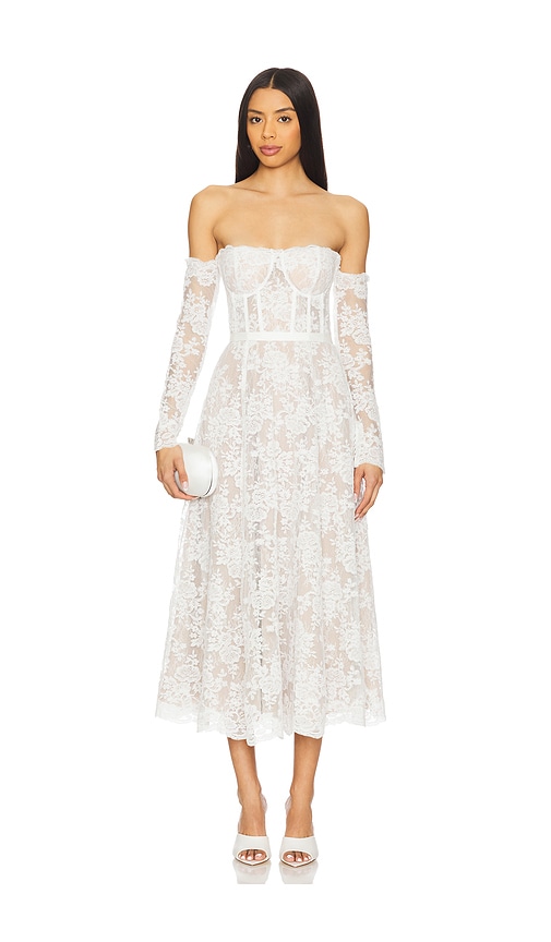 V. Chapman ROBE MI-LONGUE KATHERINE en White.  0. Also en
