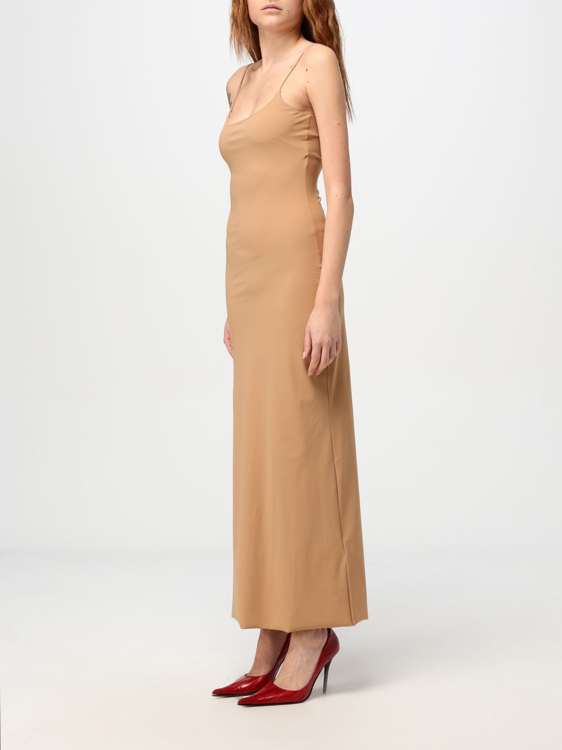 Numbers-motif maxi dress - Black