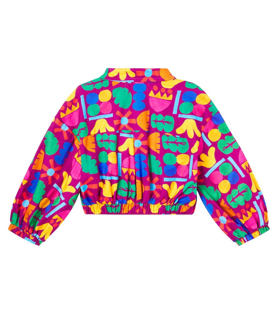 Fábula Mais Flores printed cotton jacket