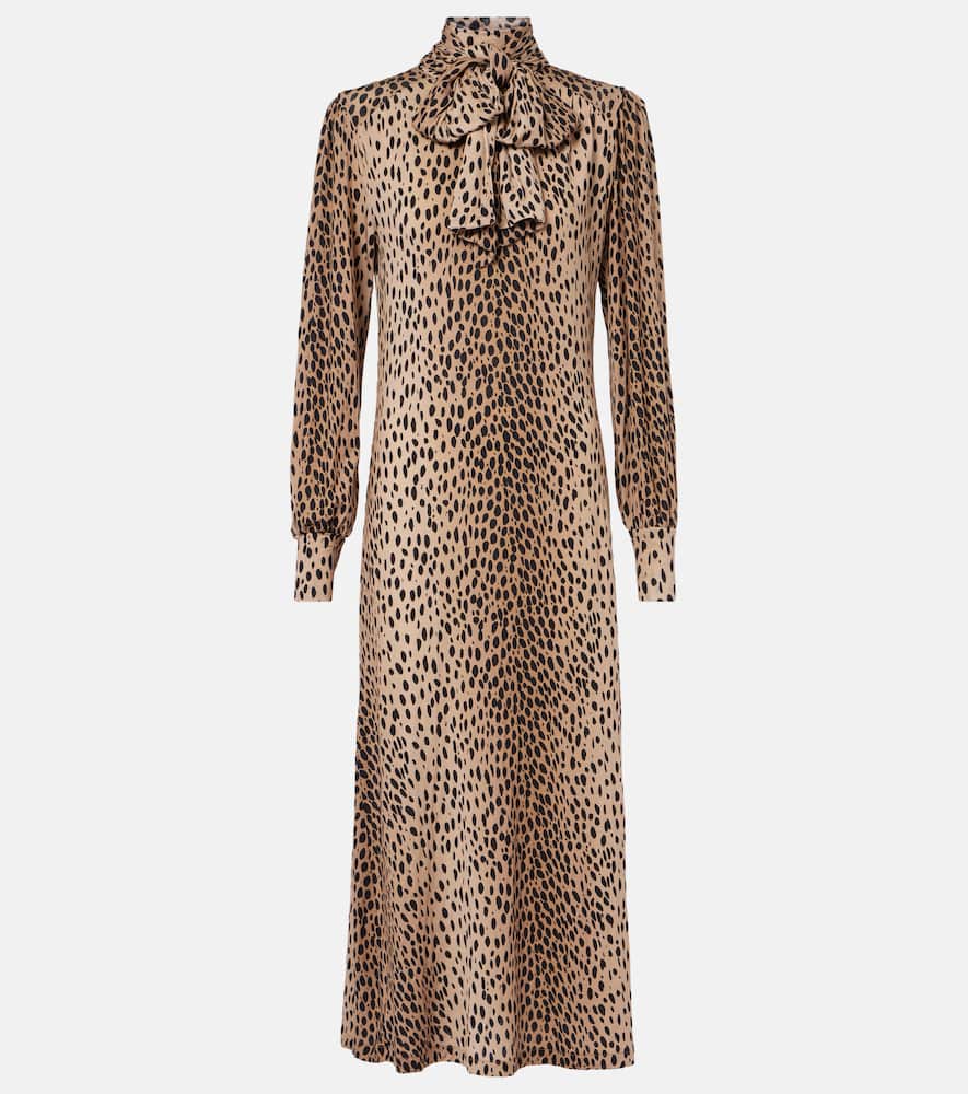 Avalon polka-dot maxi dress