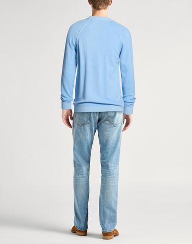 Lab Man Sweater Light blue Size XL Virgin Wool, Cashmere