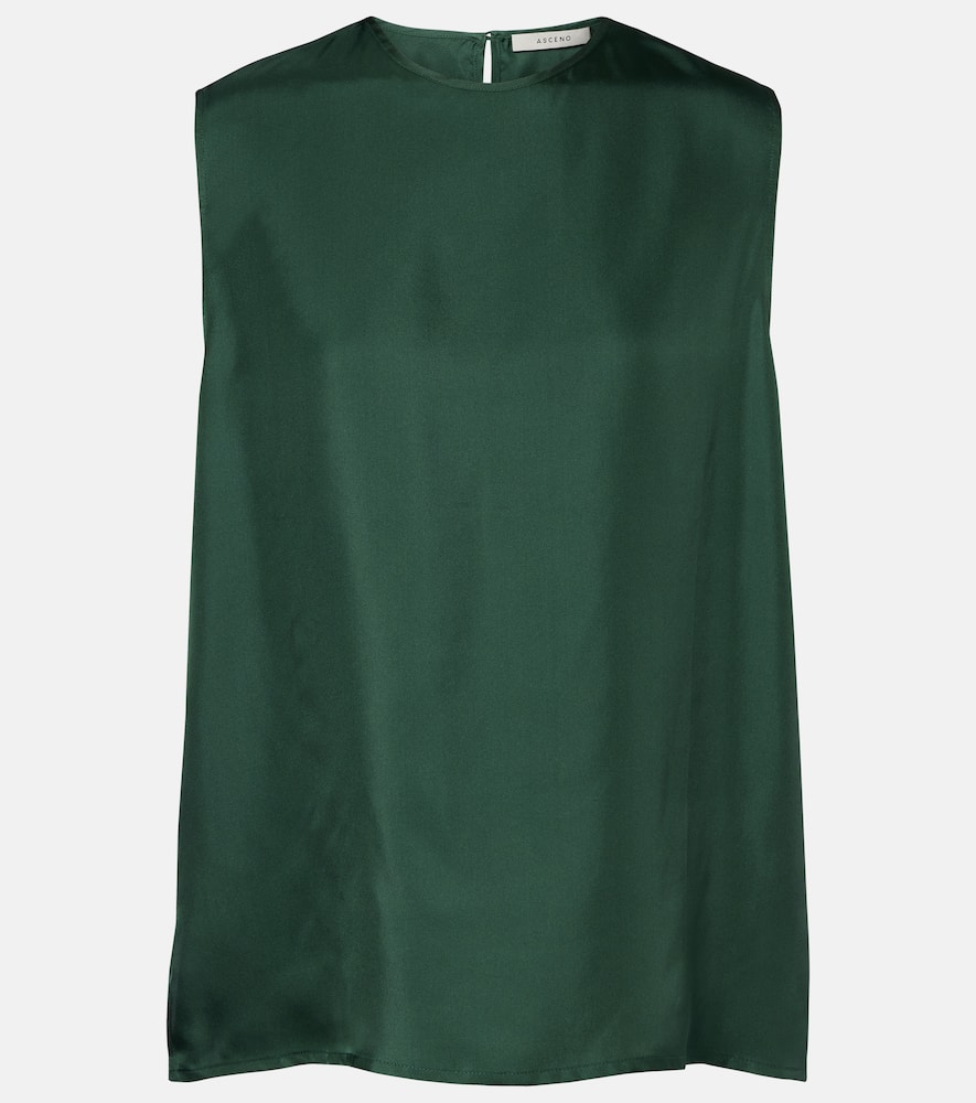 Trento silk twill tank top