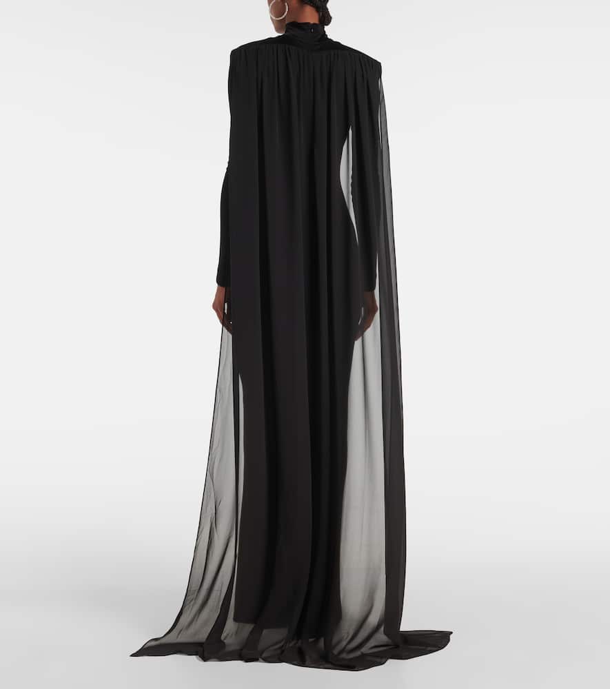 Xanthe jersey tulle gown