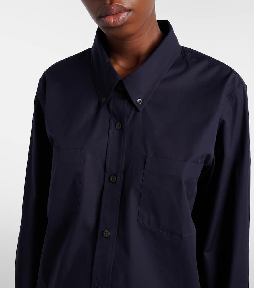 Oversized cotton poplin shirt