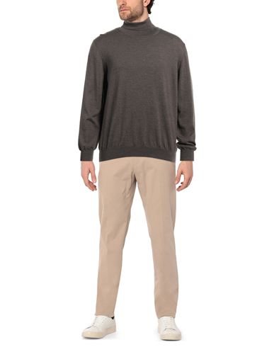 Man Turtleneck Khaki Size 48 Virgin Wool