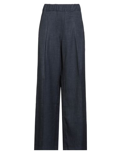 Woman Pants Midnight blue Size 10 Polyester, Viscose, Elastane