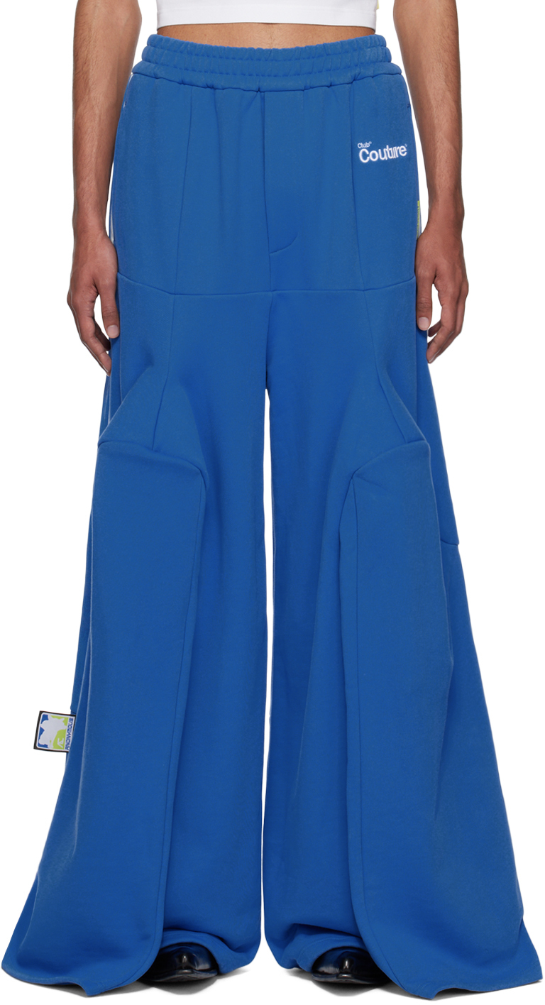 Blue panel sweatpants