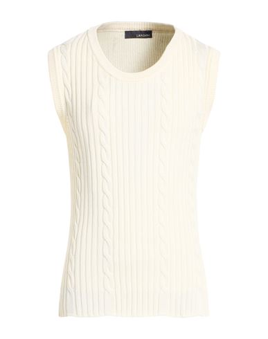 Man Sweater White Size 40 Cotton, Viscose