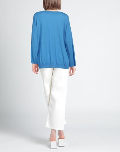 Snobby Sheep Woman Sweater Azure Size 4 Silk, Cashmere
