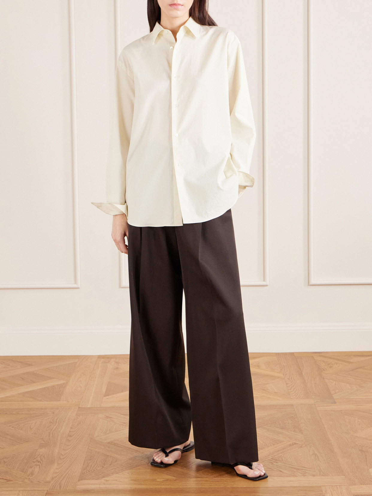 Finx Cotton-twill Shirt - Yellow