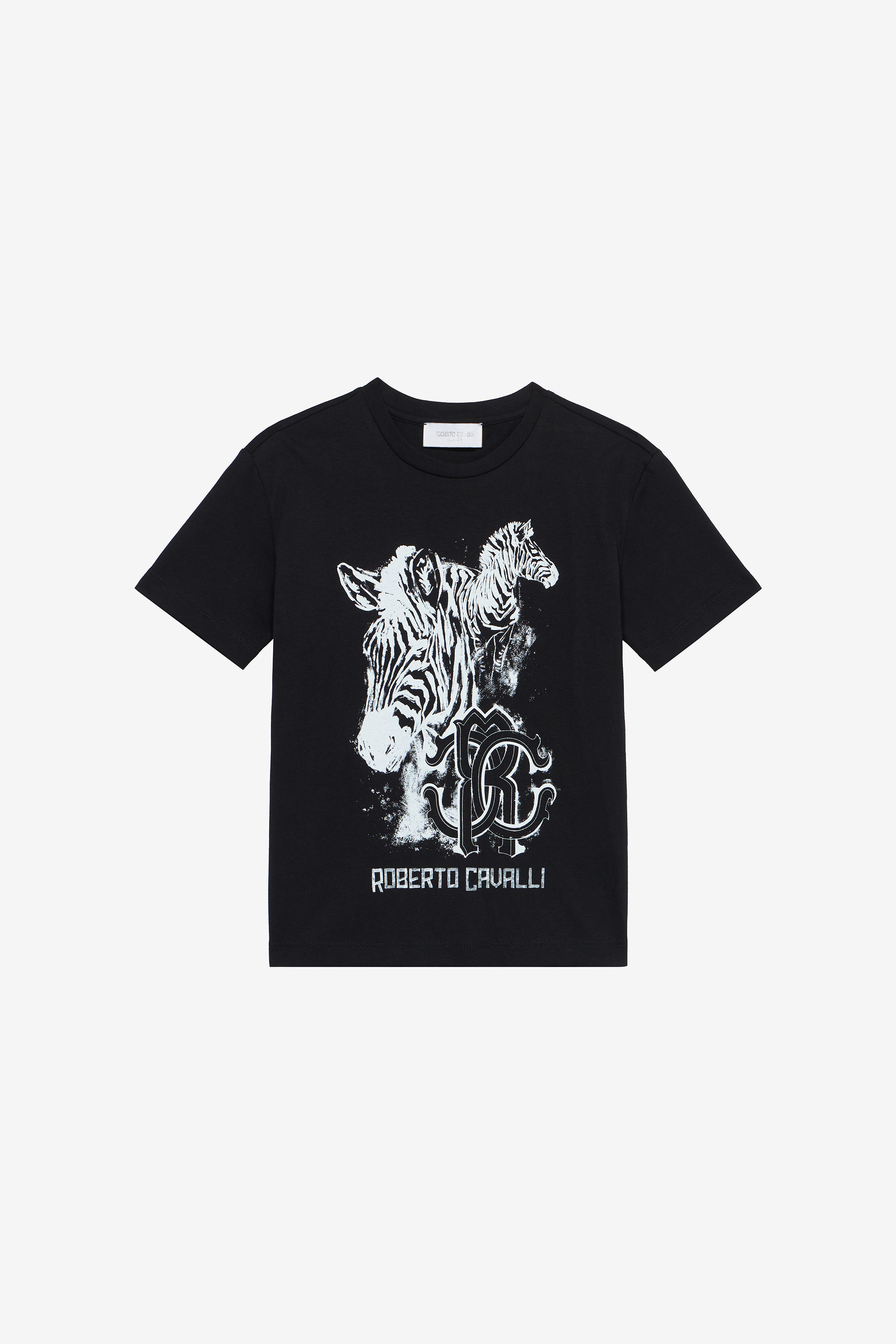 T-shirt With Zebra Print And Logo - Male Boys (4