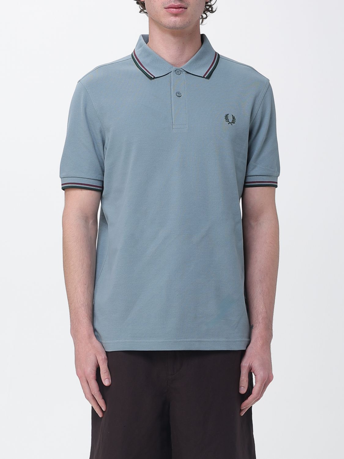 Polo Shirt Men color Sky