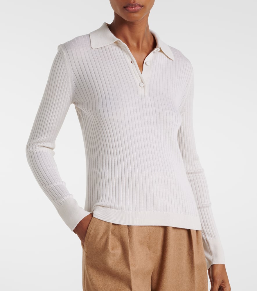 Mxpgitano cashmere and silk polo sweater