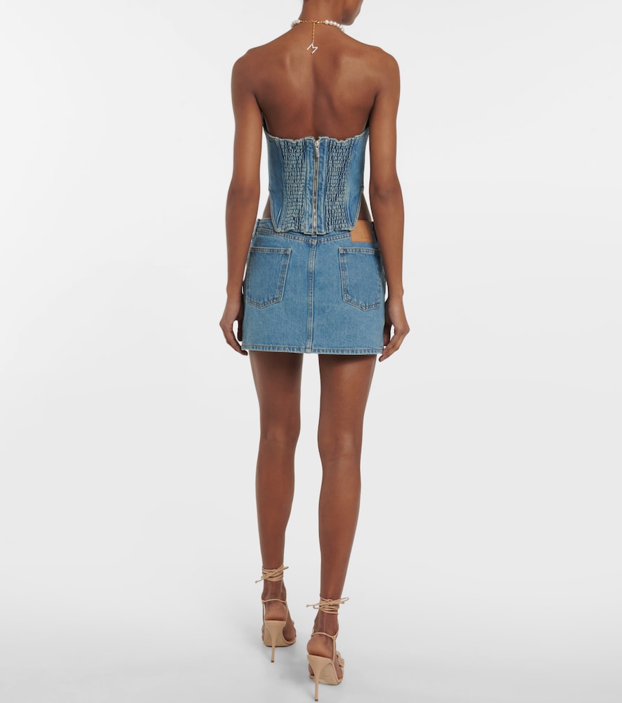 Denim bustier