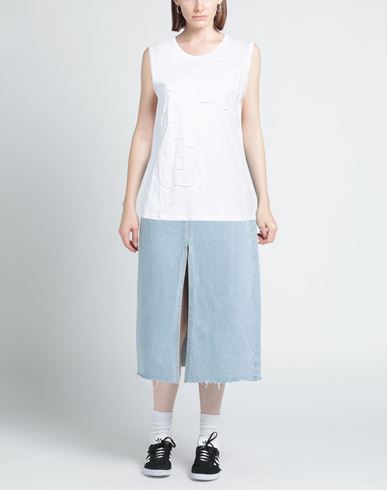 Woman Tank top White Size 4 Cotton