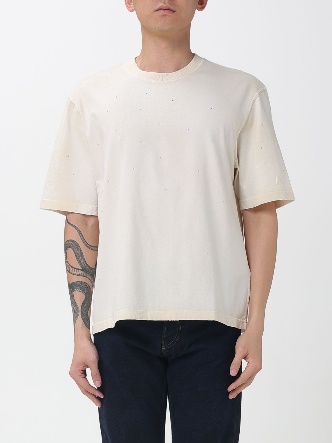 T-Shirt Men color Yellow Cream