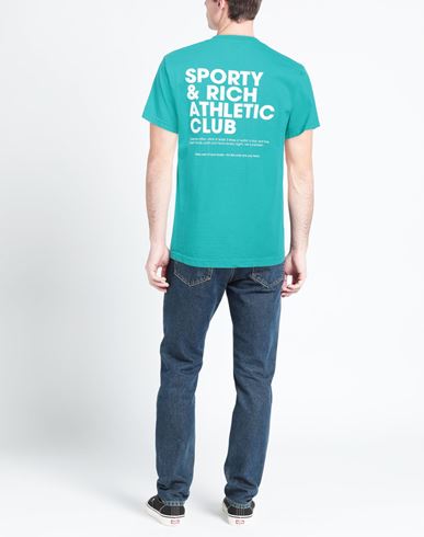 Man T-shirt Turquoise