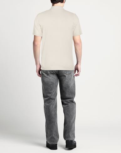 Man Polo shirt Light grey Size 38 Supima