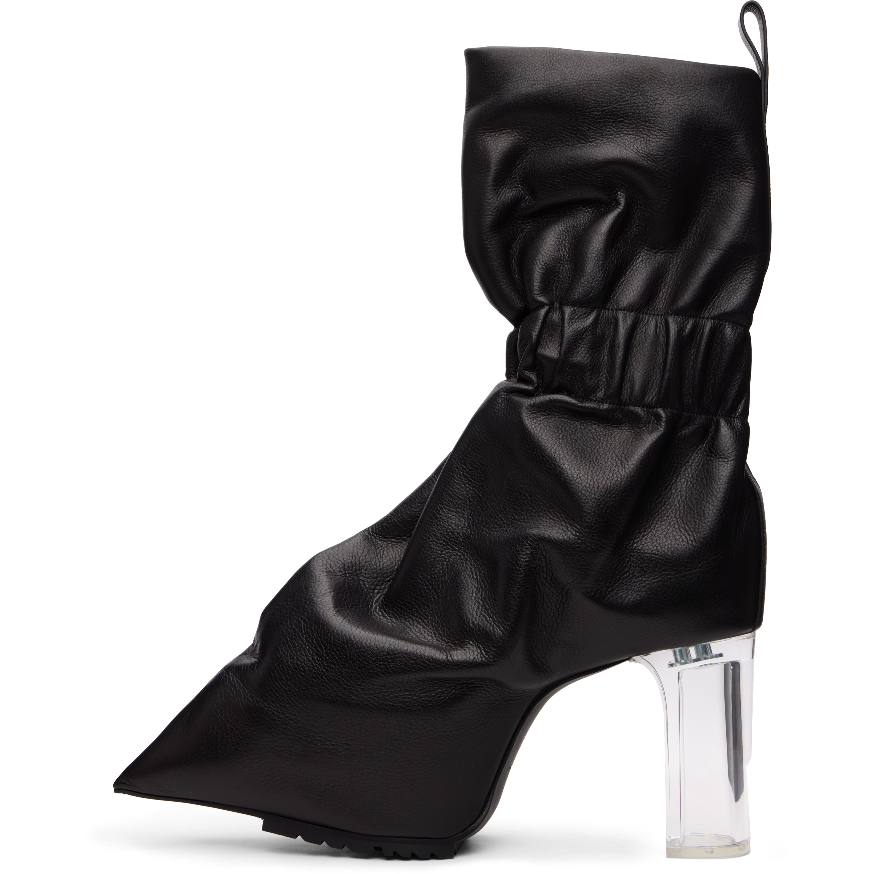 Black Temple Pull-On Cuffed Taquito Boots