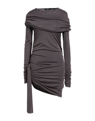 Woman Mini dress Lead Size L Viscose, Polyester