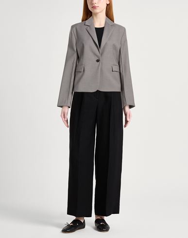 Woman Blazer Grey Size M Polyester, Viscose, Elastane