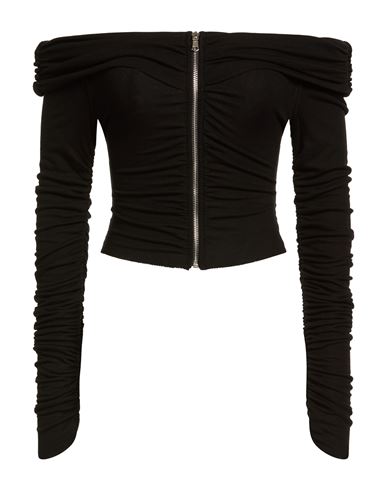 Woman Top Black Size L Tencel, Elastane