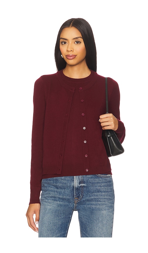 Line & Dot Ayla Double Layered Sweater in Burgundy. -  S also in L