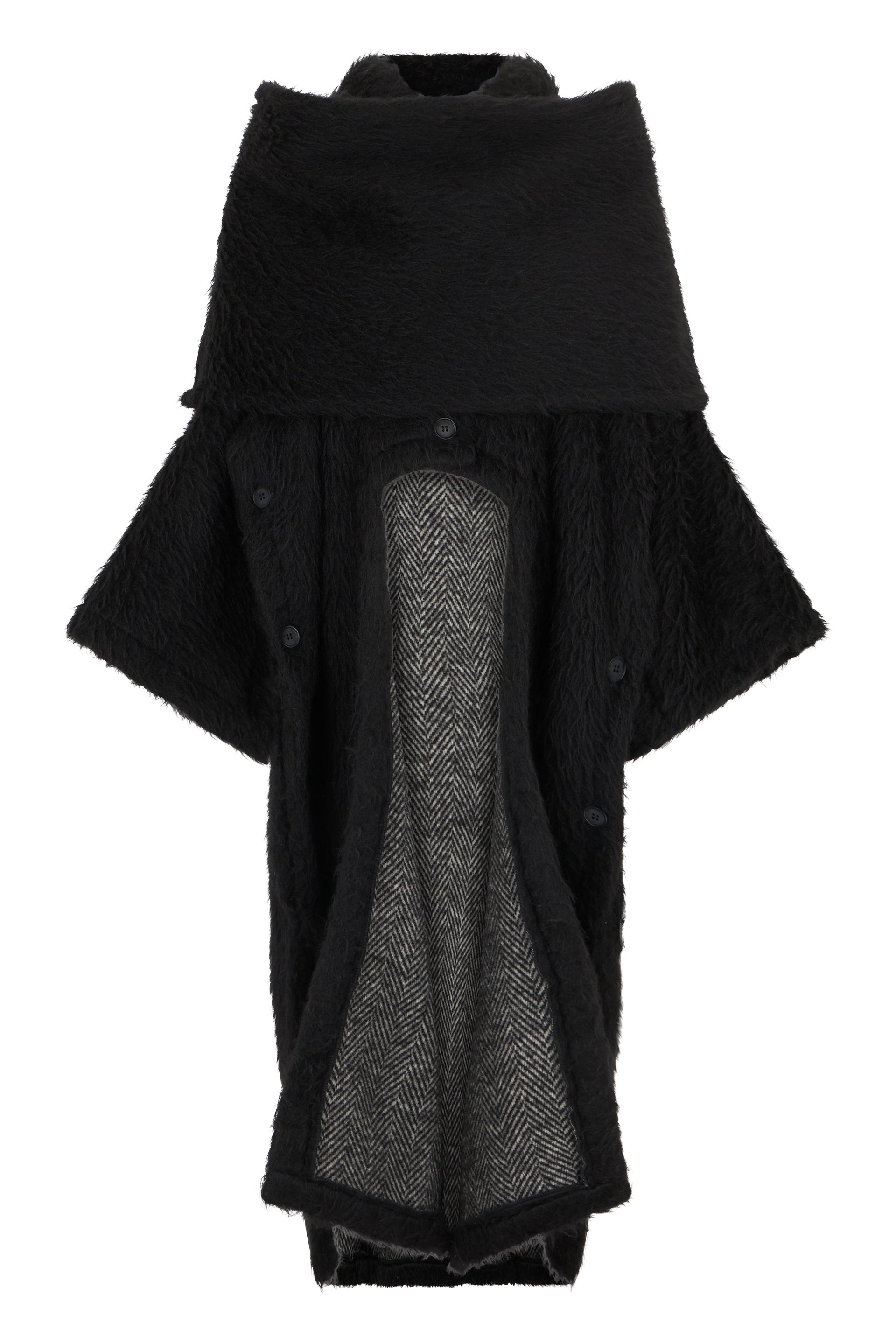 Dramatic Wide Sleeve Jacket with Fitted Silhouette - Available in Various Sizes