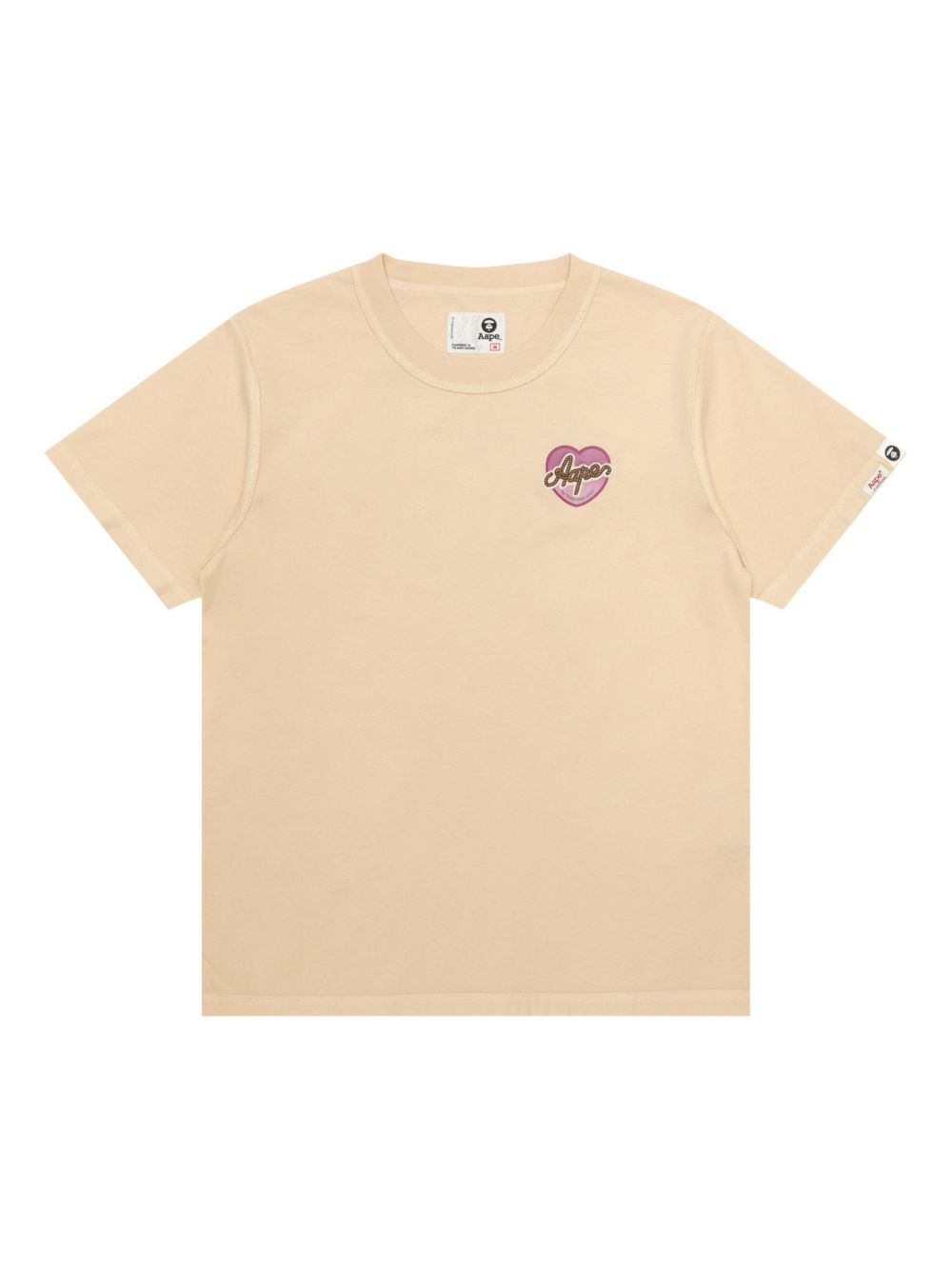 AAPE BY *A BATHING APE® logo-patch T-Shirt - Neutrals