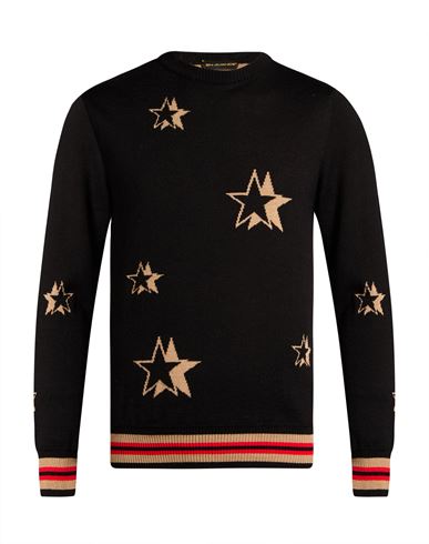 Man Sweater Black Size L Merino Wool, Acrylic