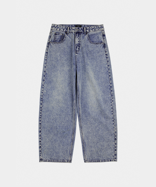 Stone Wide Jeans Denim Pants Ice Gray