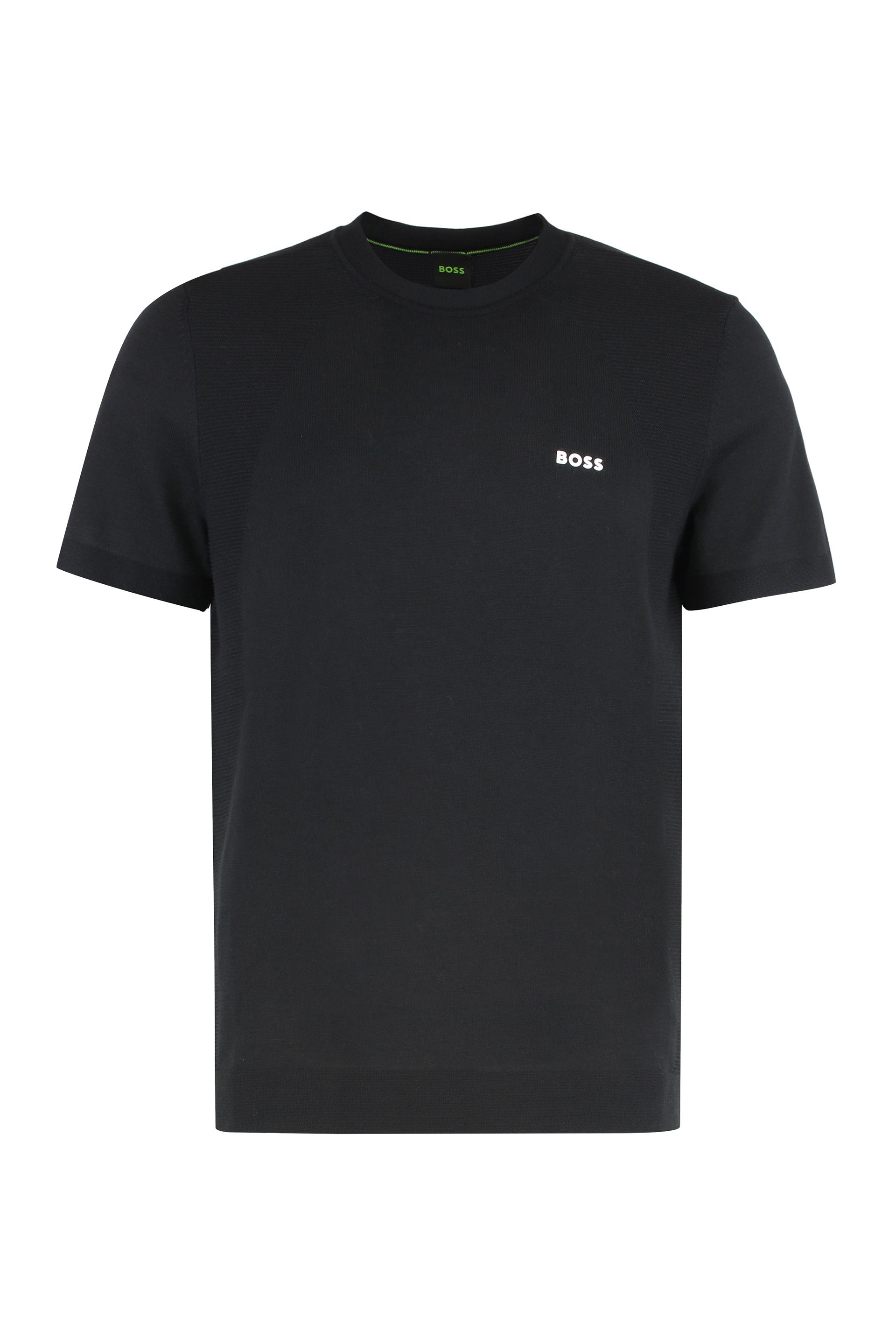 Cotton-Blend T-Shirt — Black
