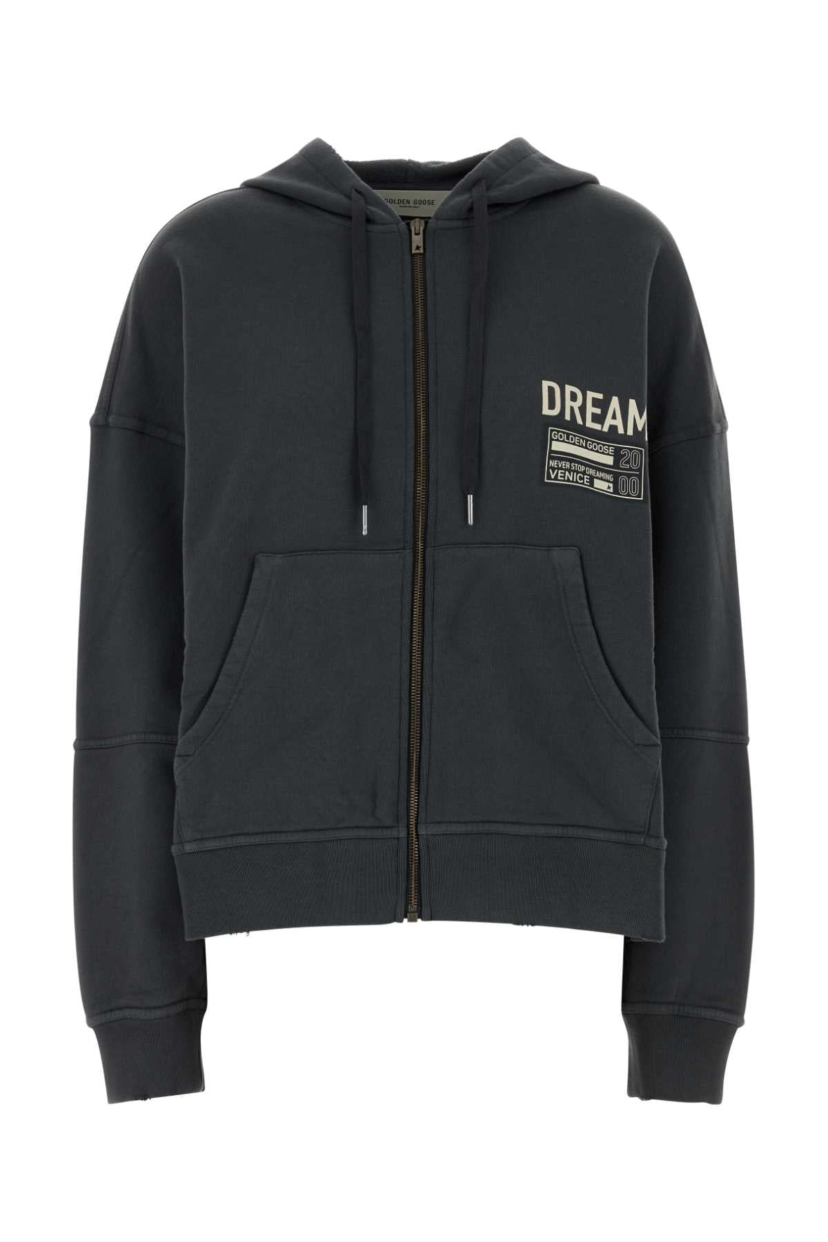 Zipper Up Cotton Hoodie Clothing