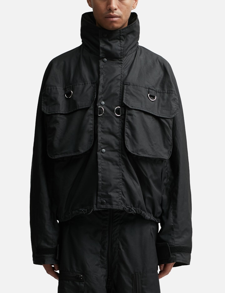 Waxed Cotton Cropped Parka