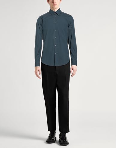 Man Shirt Navy Size S Cotton, Polyamide, Elastane