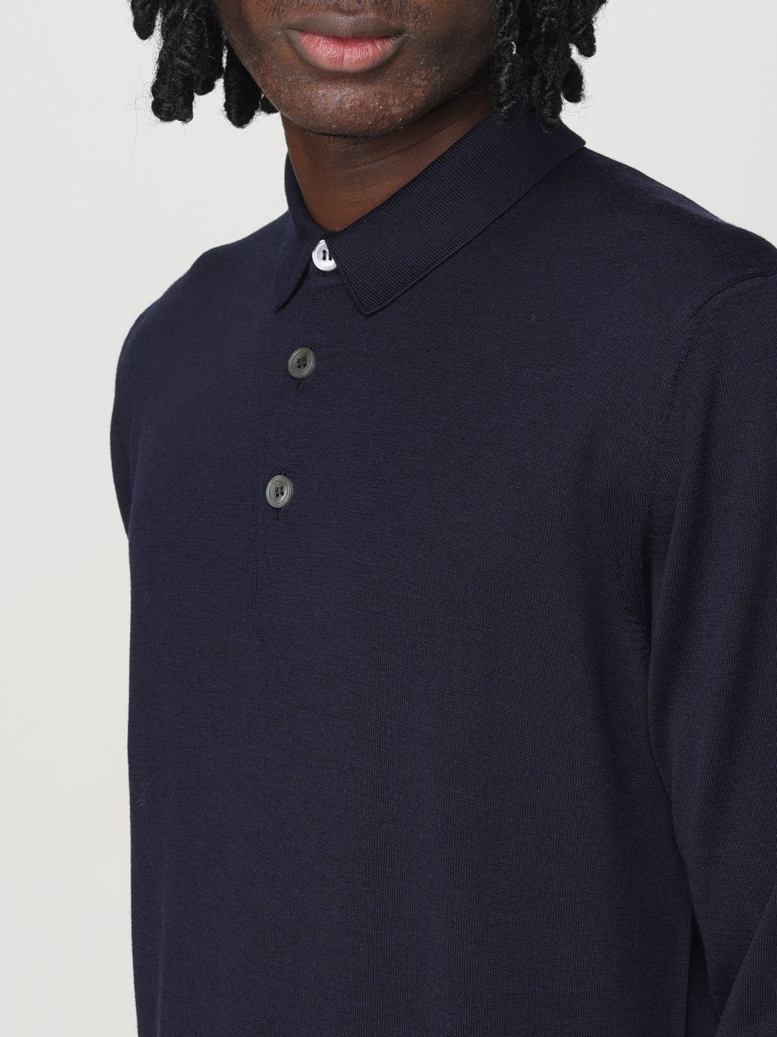 Lardini virgin wool polo shirt - グレー
