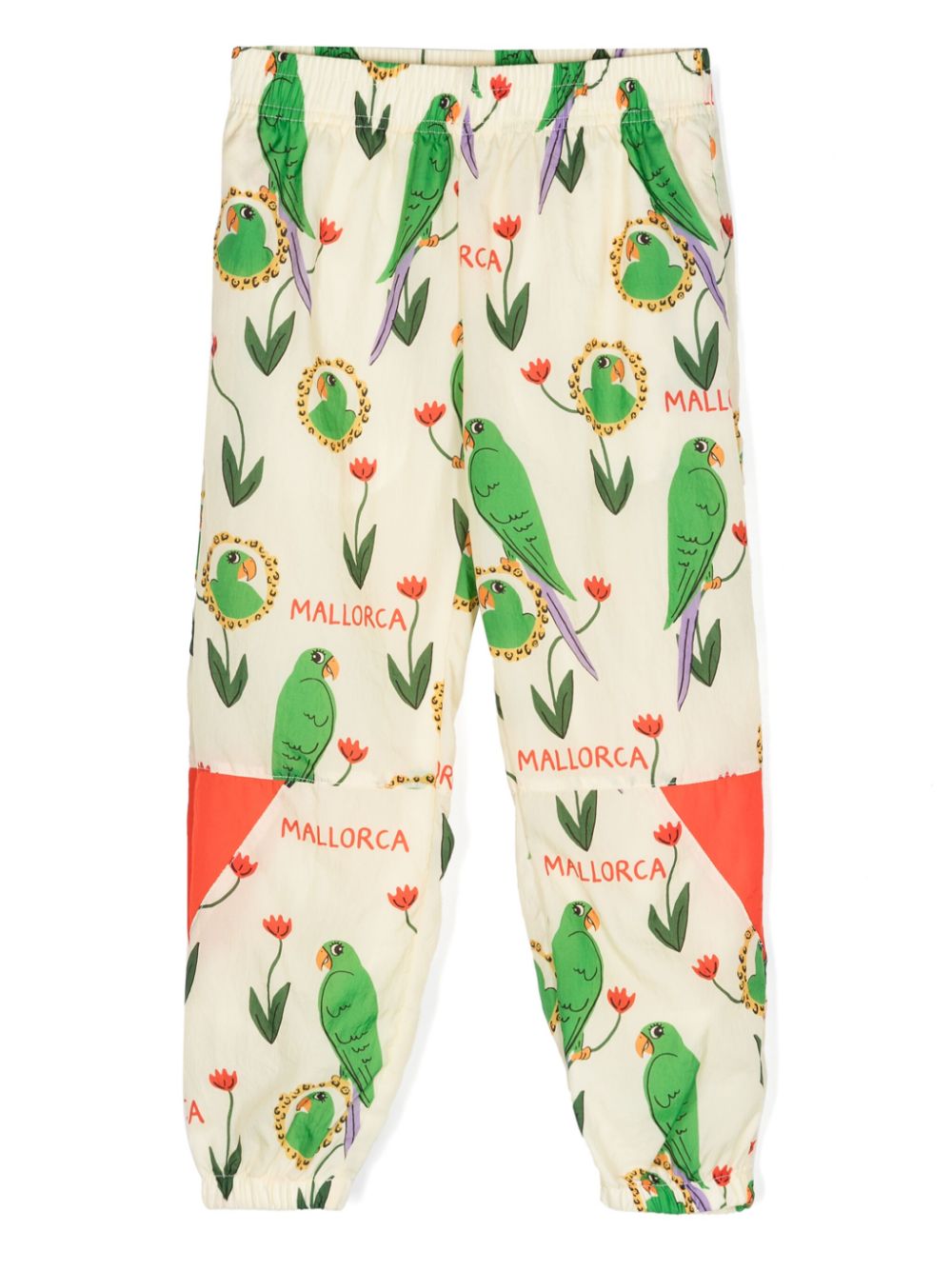 Parrots crinkled track pants - Neutrals